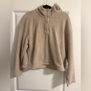 Outdoor Voices Beige Fleece Jacket